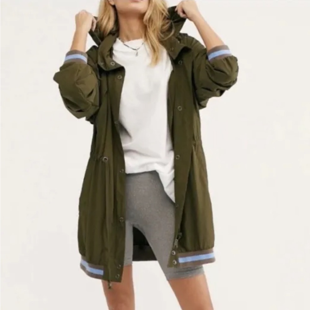 Free People Wild Sage Windbreaker NWT sz Small $148 - Picture 9 of 15